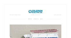 Desktop Screenshot of colemanelectrics.com